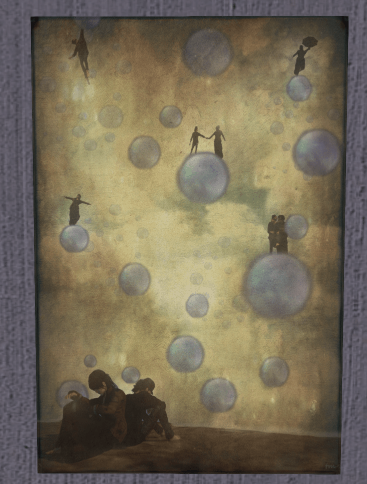 glass of bubbles by thea maiman