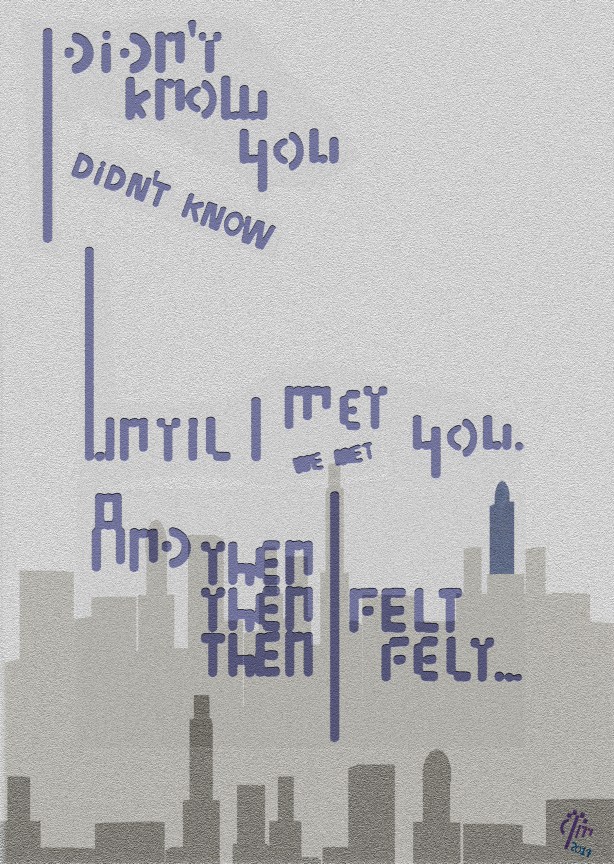 I didn't know you...